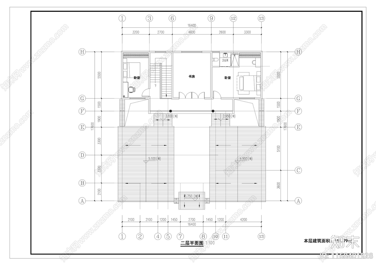 新中式四合院施工图下载【ID:1168401928】