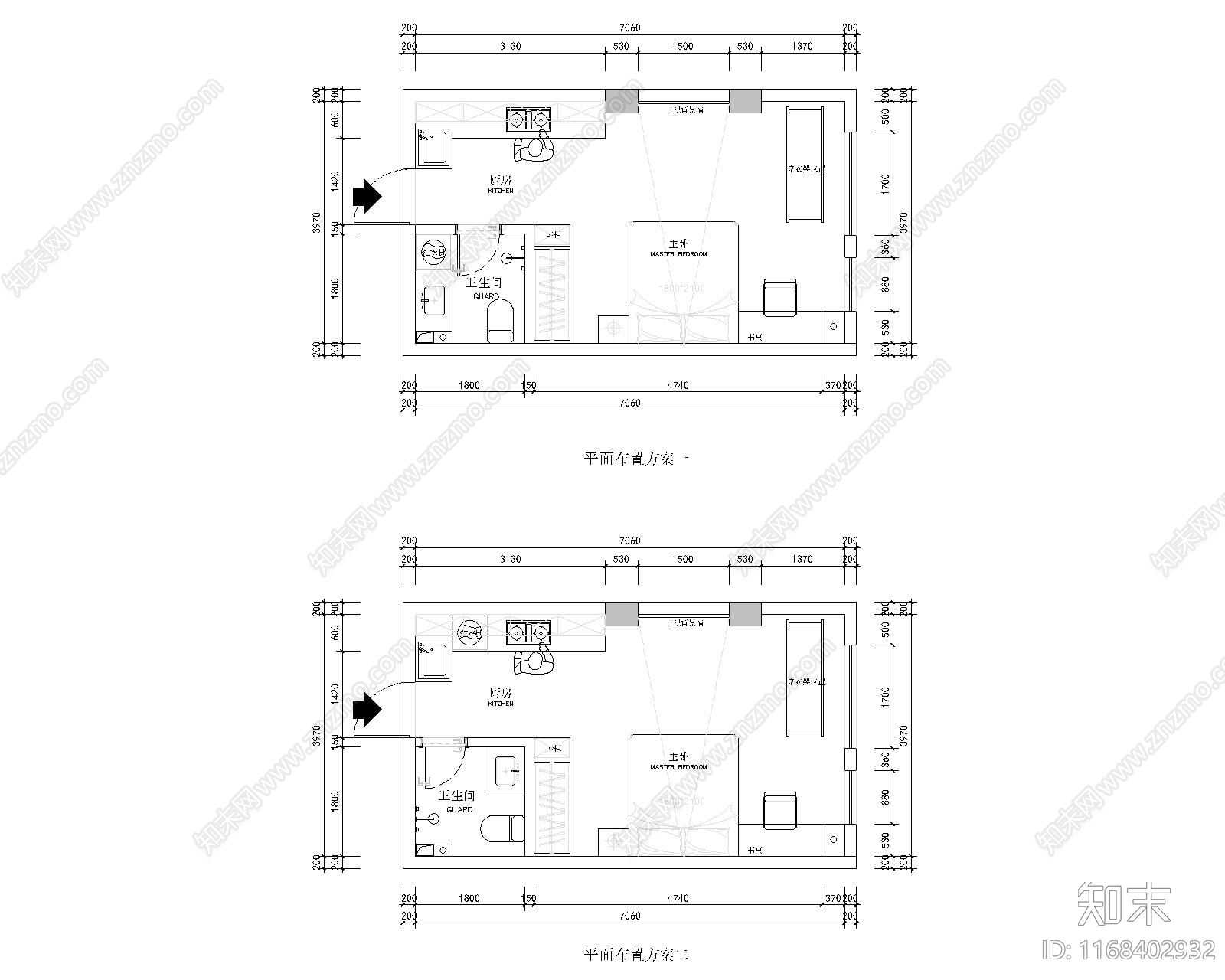 现代新中式住宅楼建筑cad施工图下载【ID:1168402932】