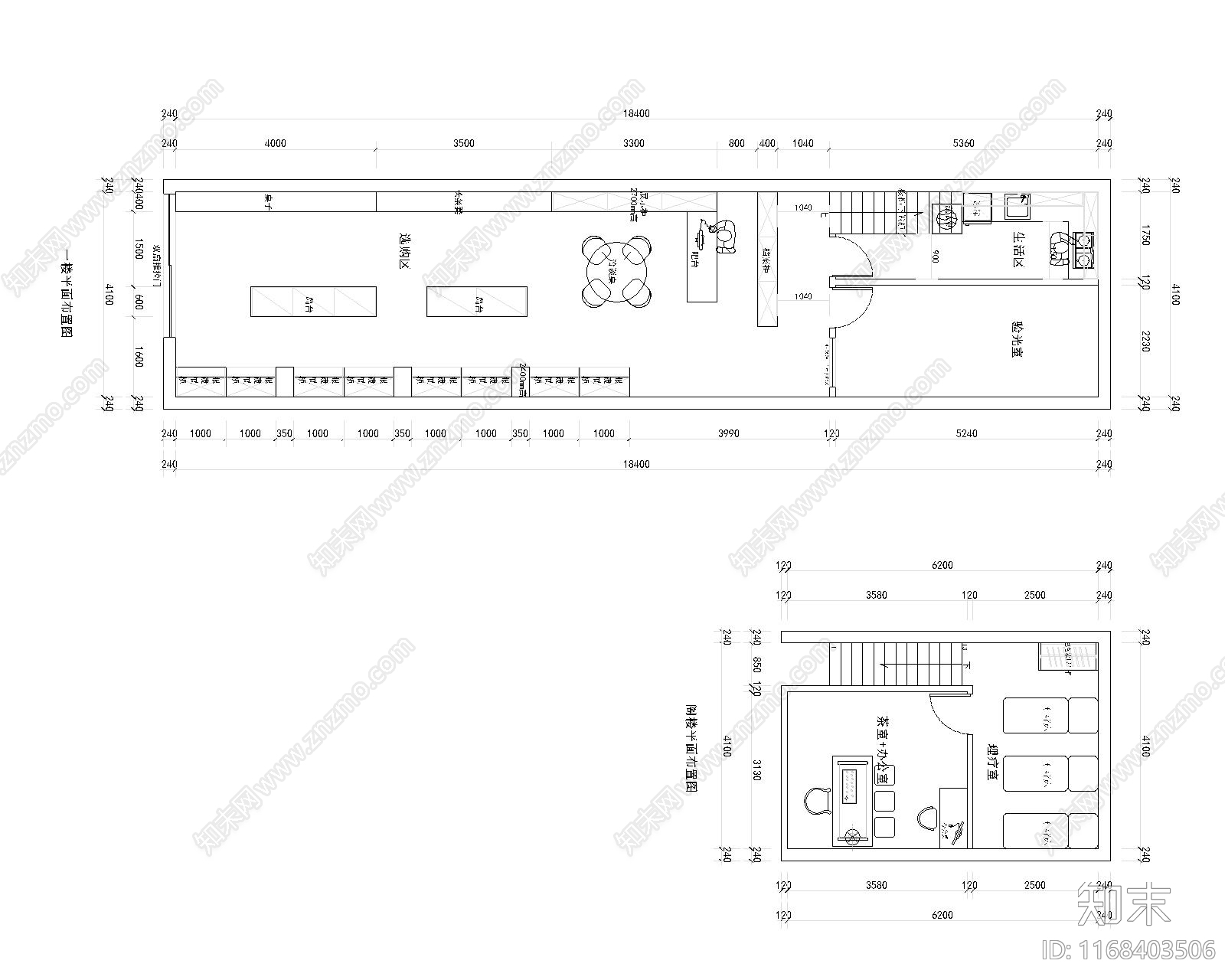 现代新中式住宅楼建筑cad施工图下载【ID:1168403506】