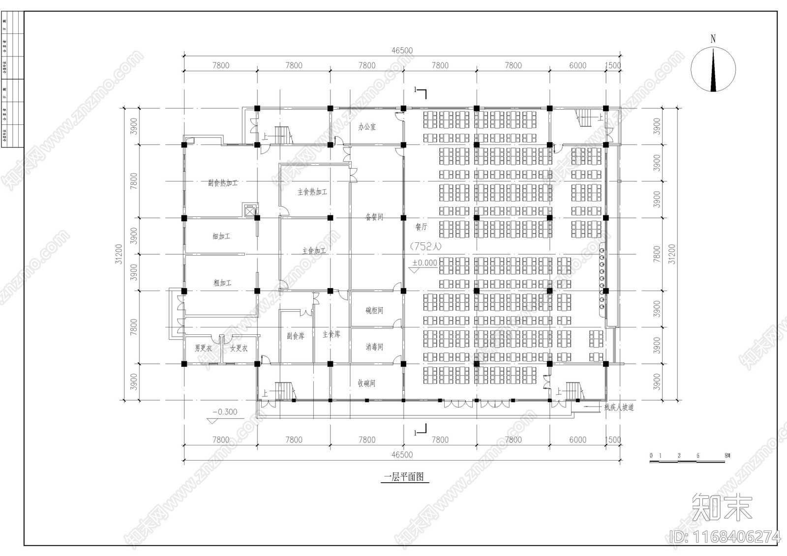 现代其他商业建筑cad施工图下载【ID:1168406274】
