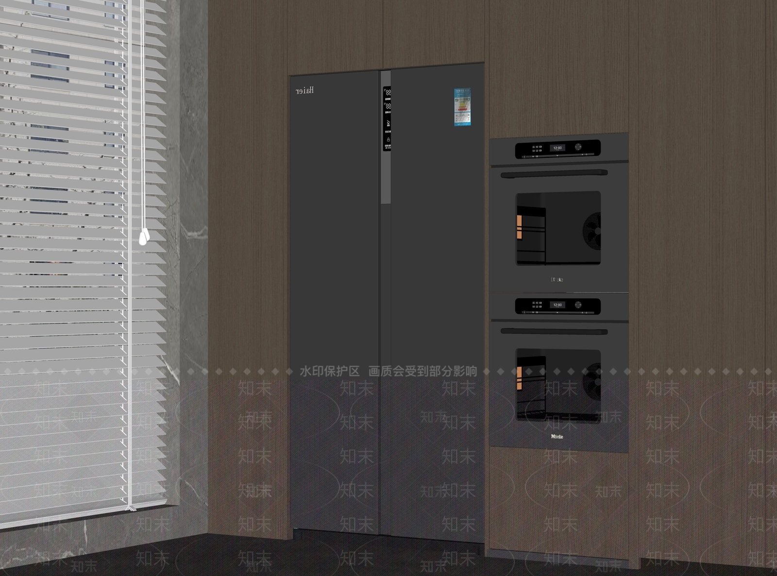冰箱SU模型下载【ID:1168406614】