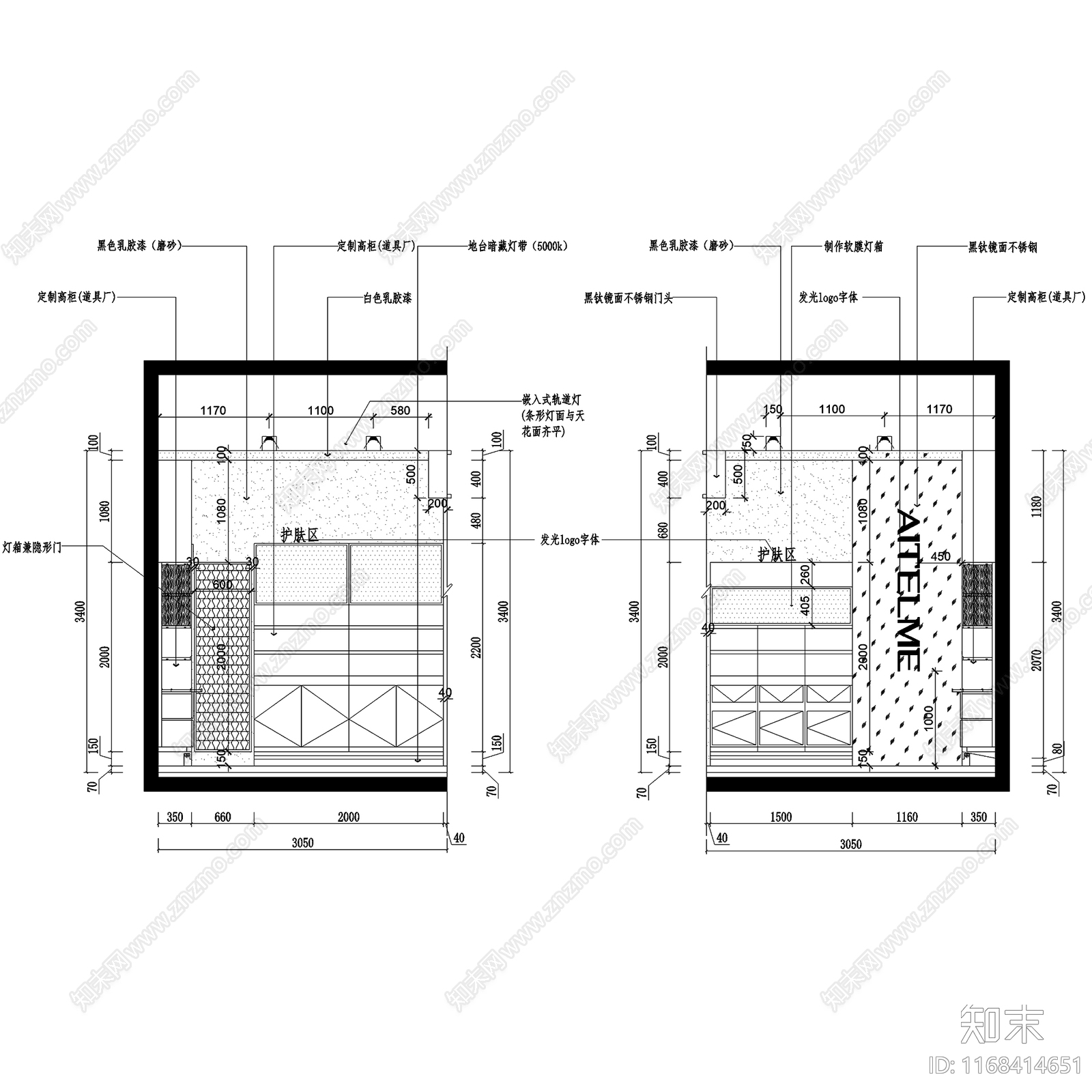 现代其他商业空间cad施工图下载【ID:1168414651】