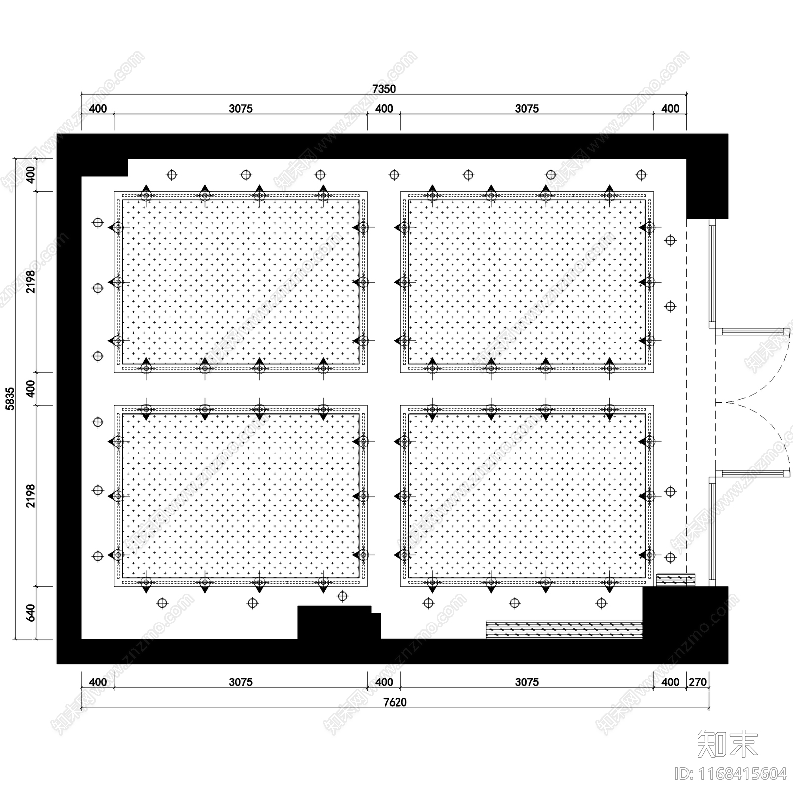 现代其他商业空间cad施工图下载【ID:1168415604】