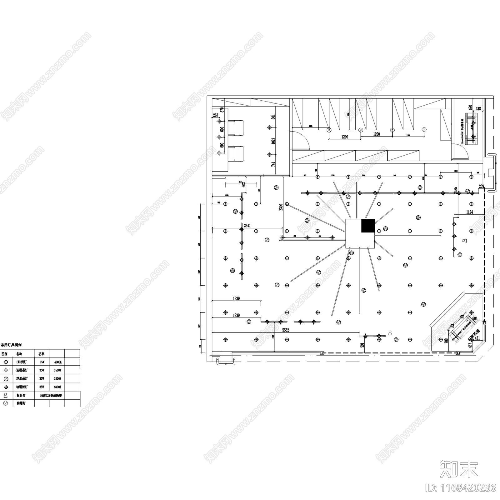 现代其他商业空间cad施工图下载【ID:1168420236】