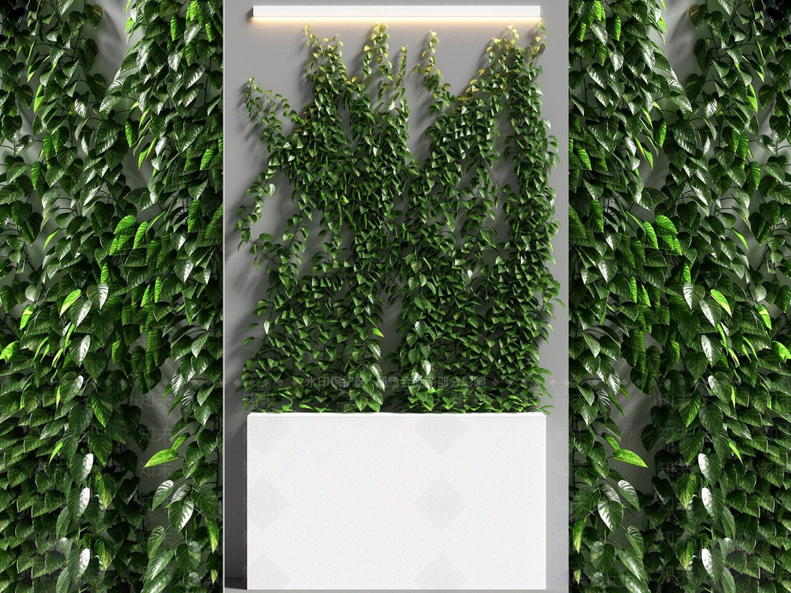 绿植墙3D模型下载【ID:1168424572】