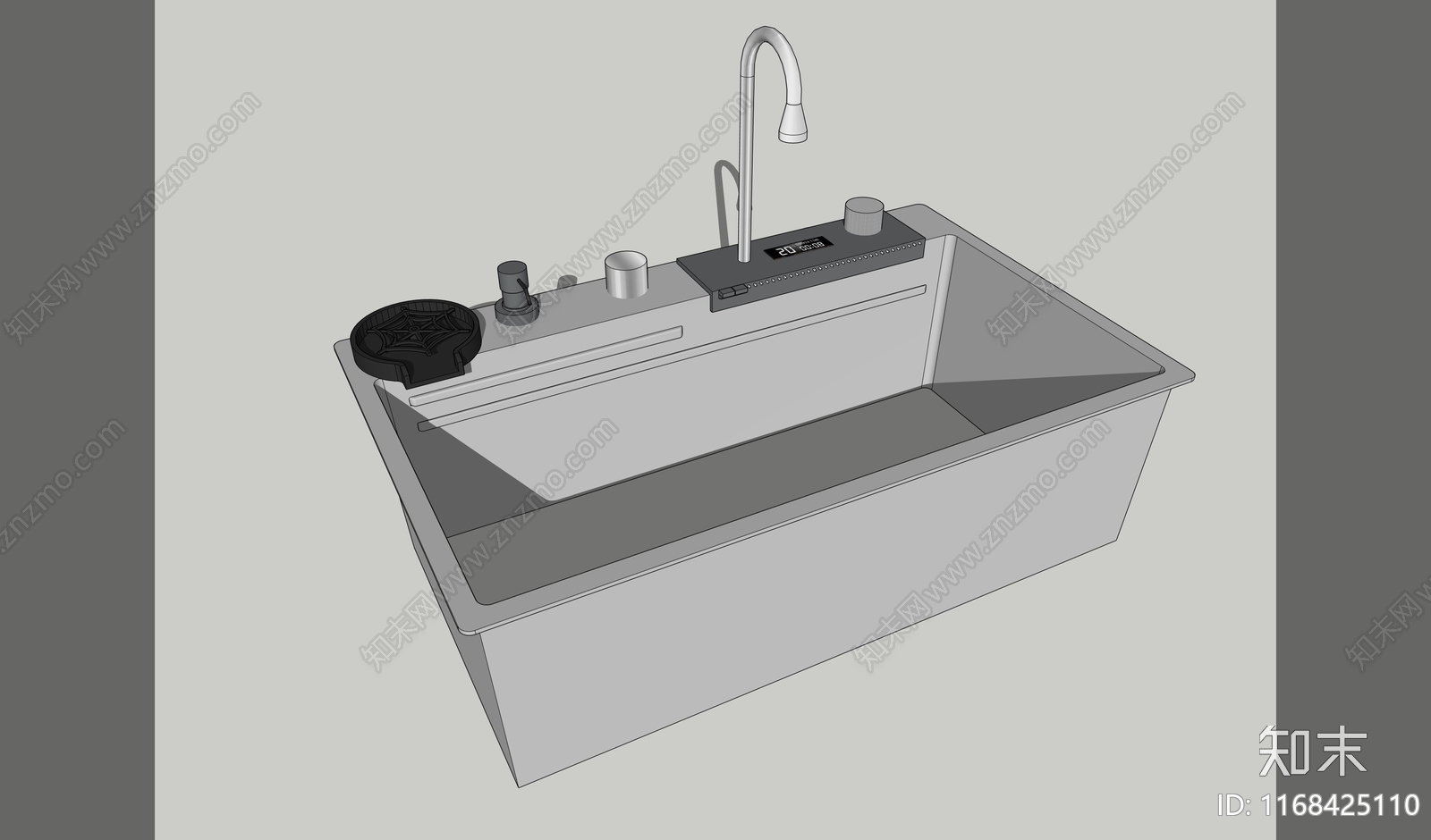 现代封闭式厨房SU模型下载【ID:1168425110】