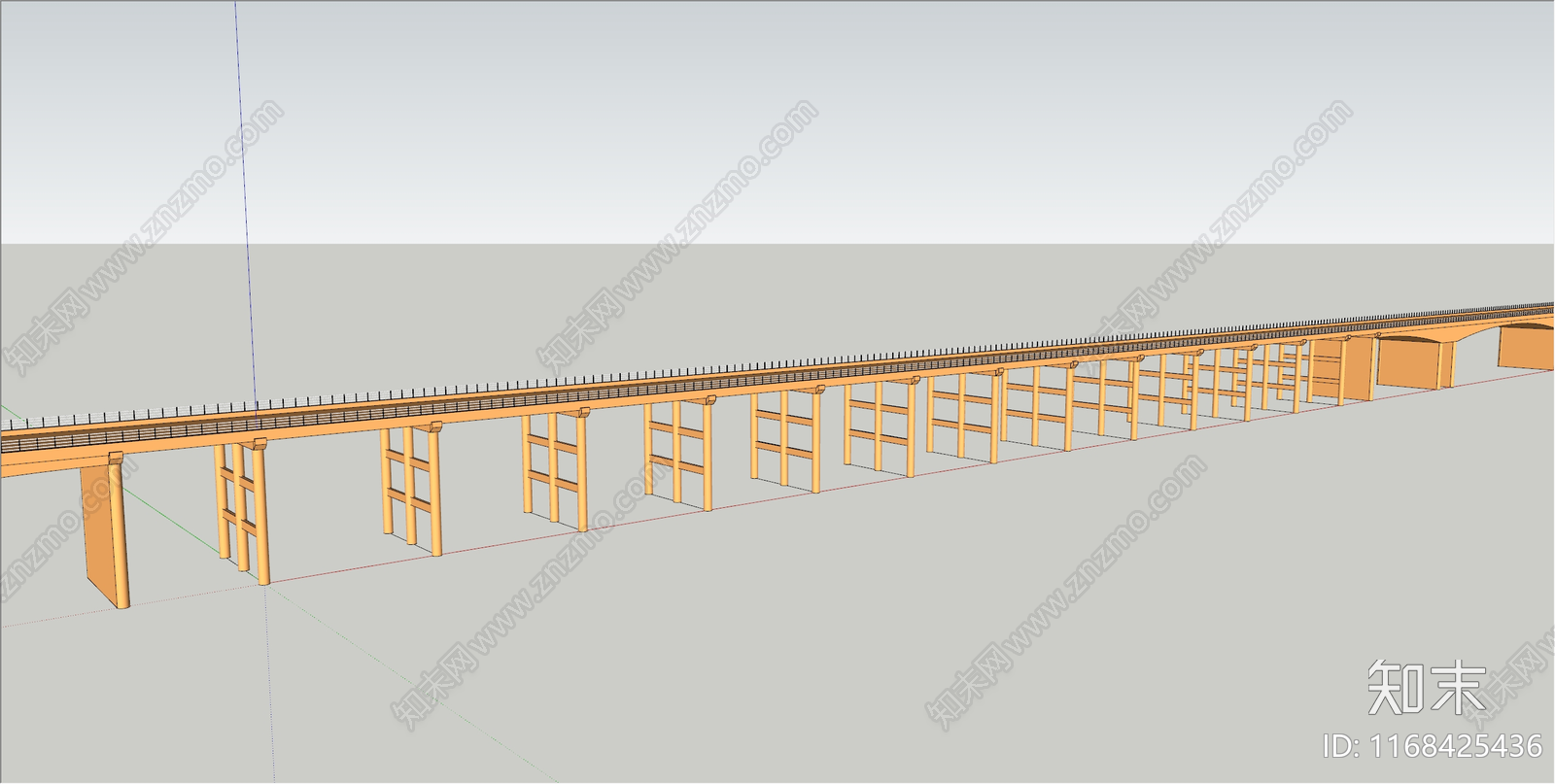 现代大桥SU模型下载【ID:1168425436】