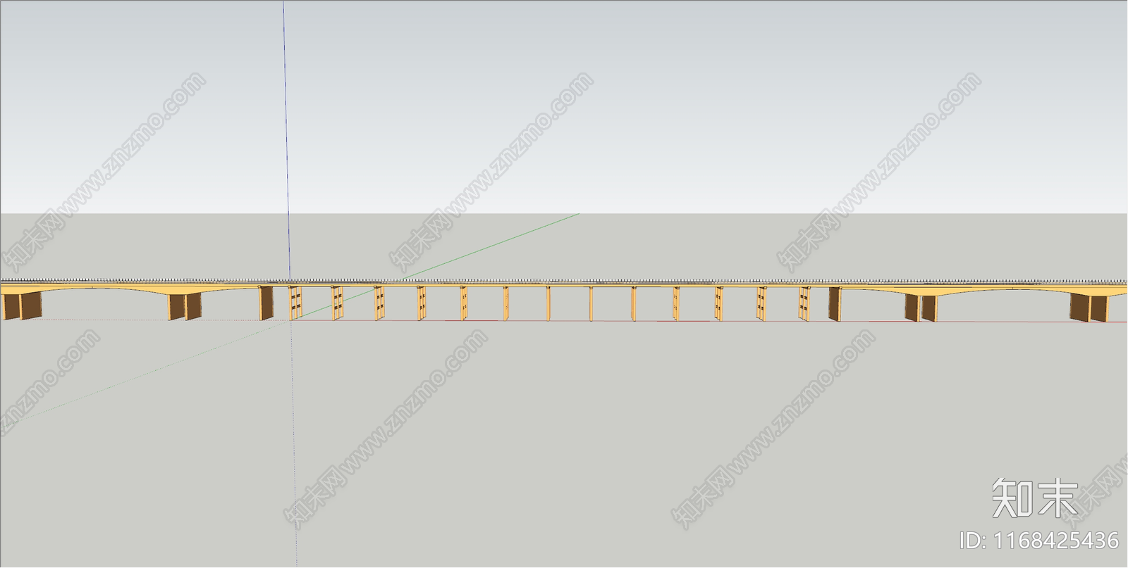 现代大桥SU模型下载【ID:1168425436】