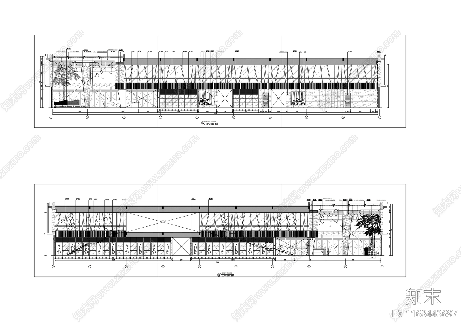 现代其他休闲娱乐空间cad施工图下载【ID:1168443697】