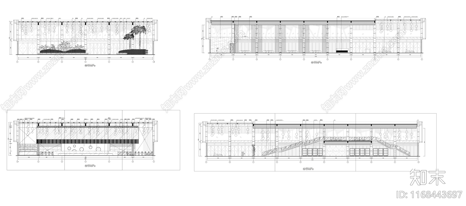 现代其他休闲娱乐空间cad施工图下载【ID:1168443697】