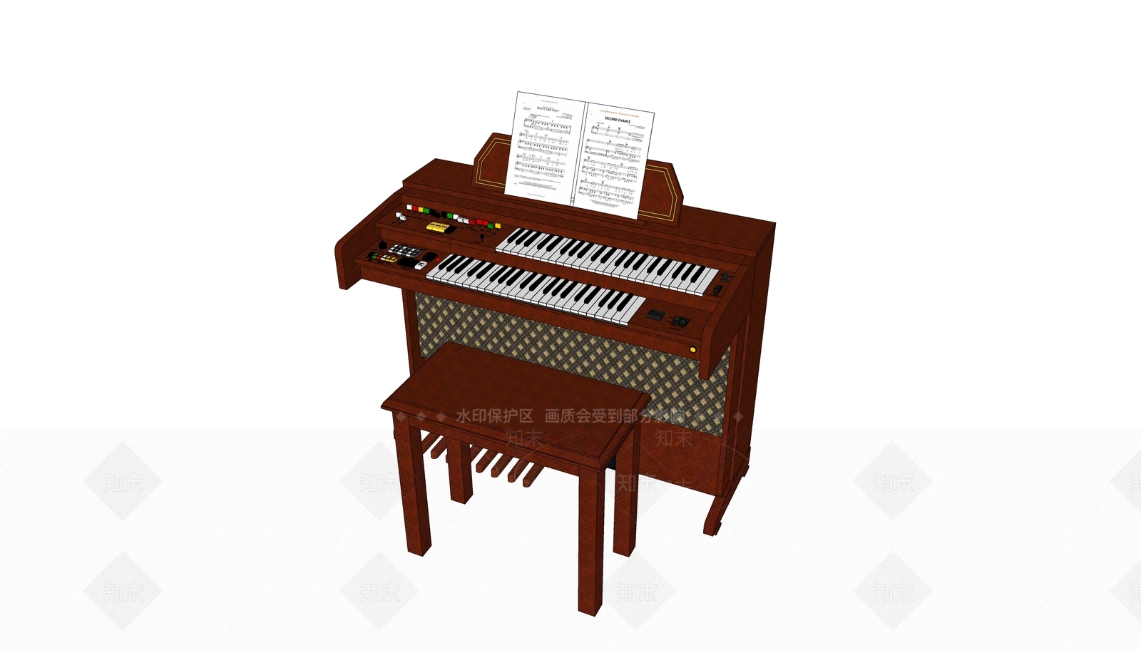 乐器SU模型下载【ID:1168446639】