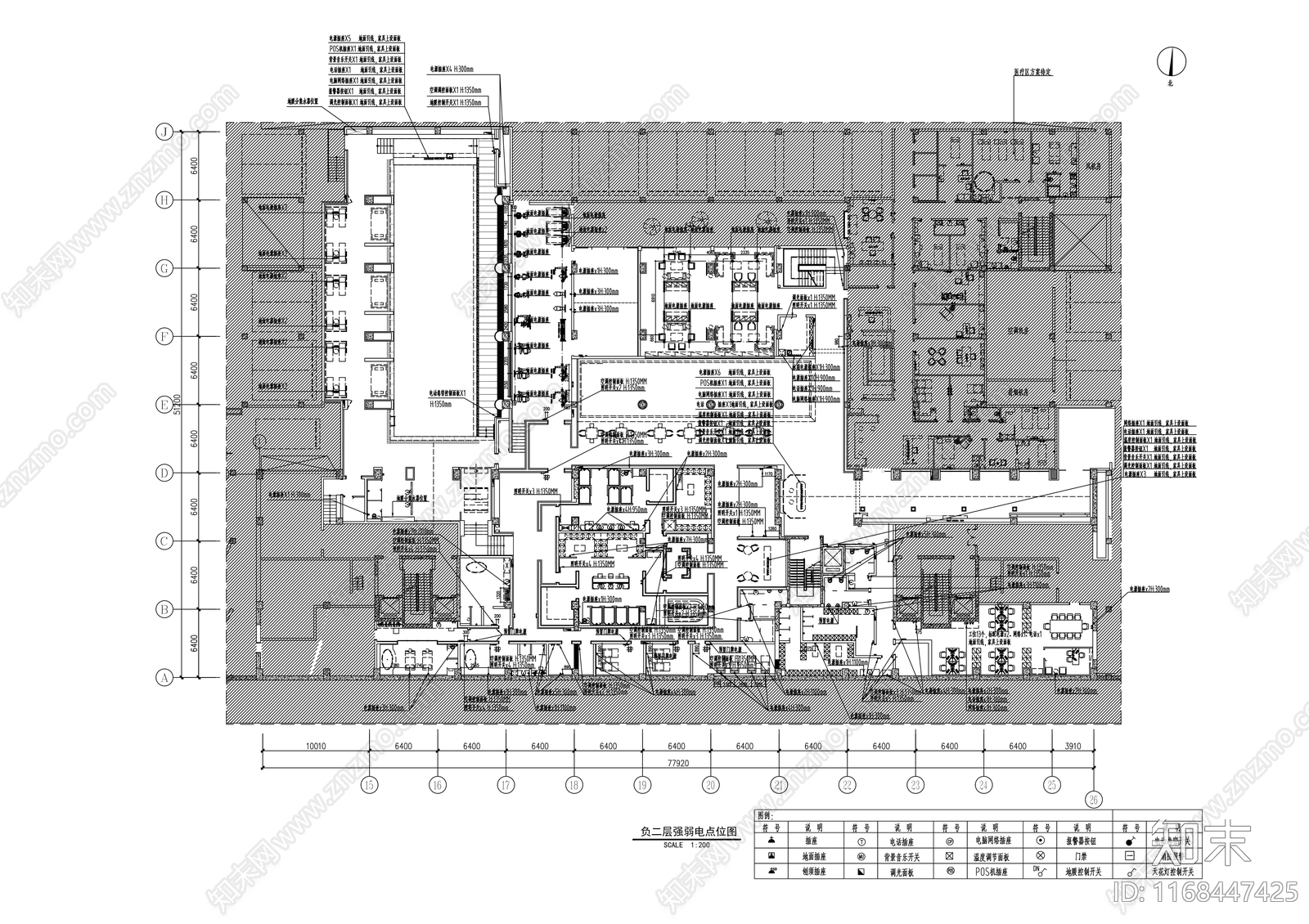 现代会所cad施工图下载【ID:1168447425】