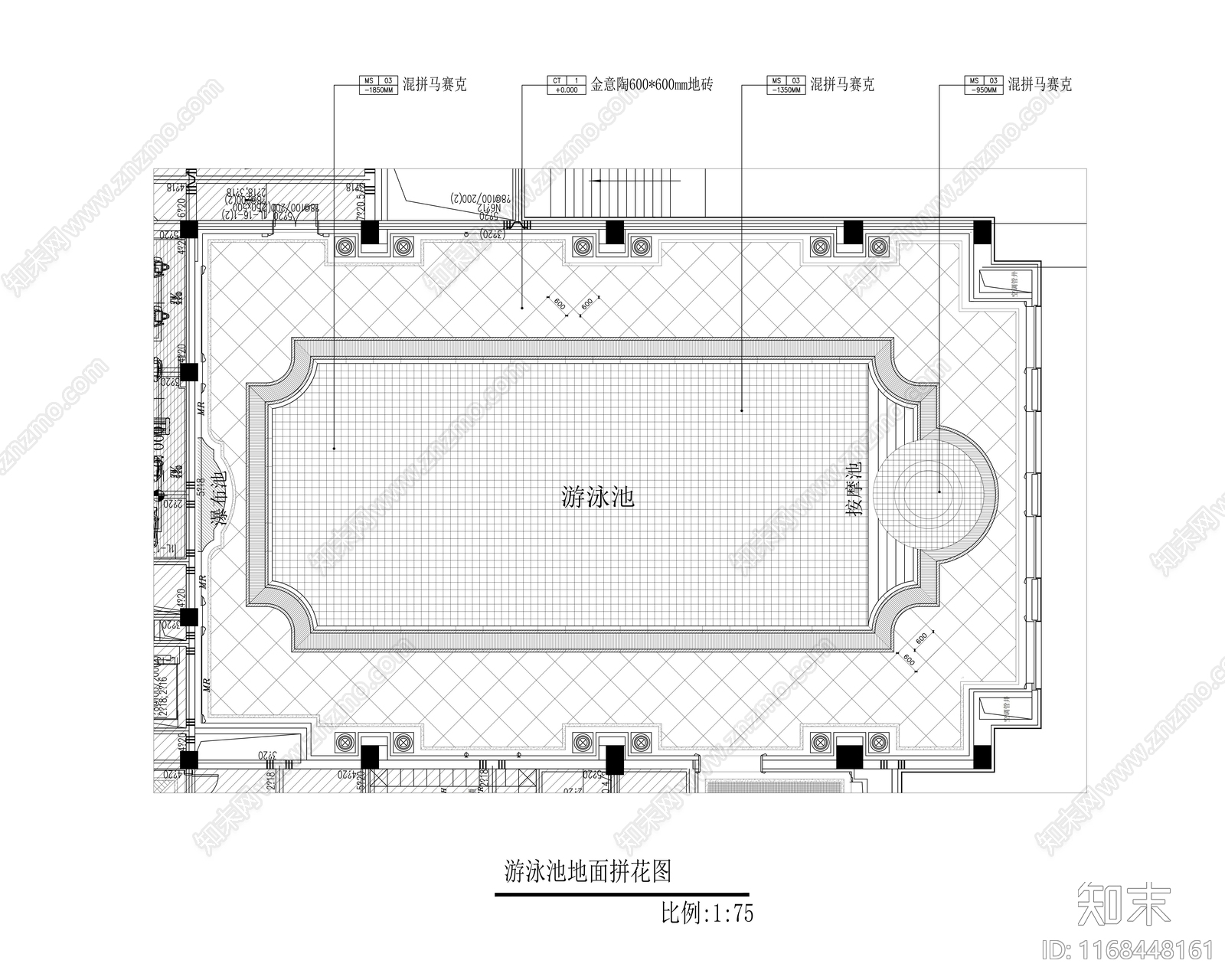 现代其他休闲娱乐空间cad施工图下载【ID:1168448161】