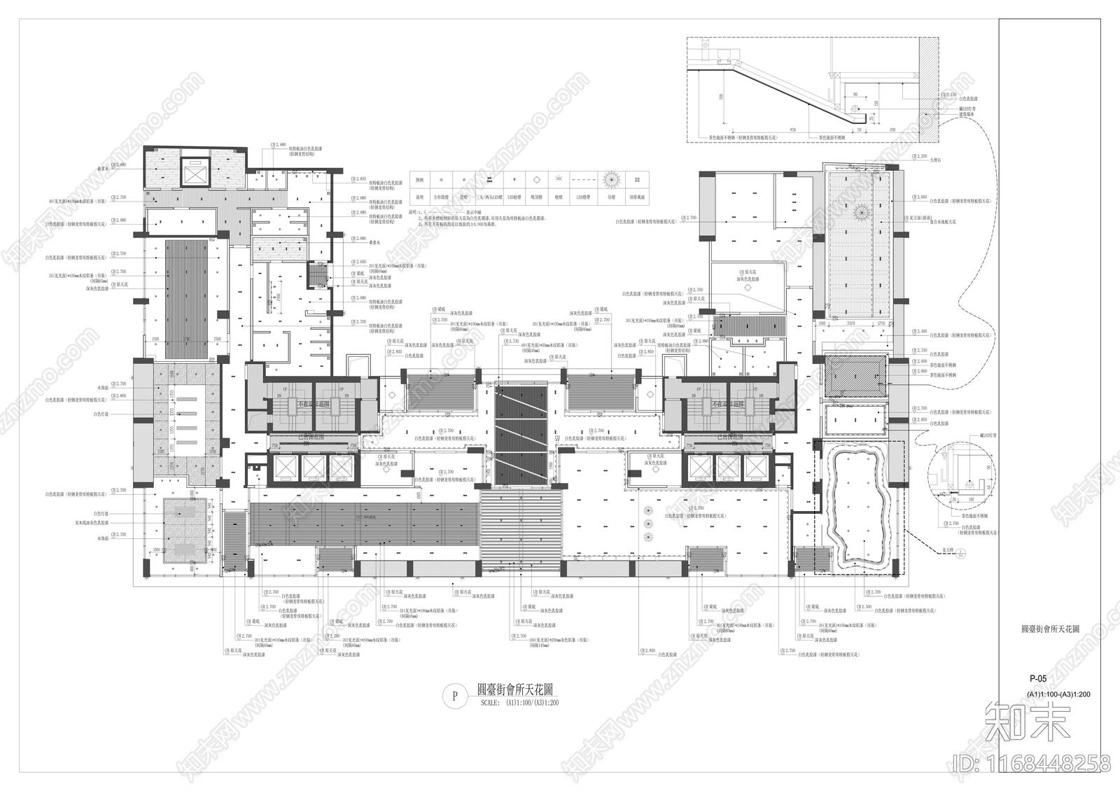 现代会所施工图下载【ID:1168448258】