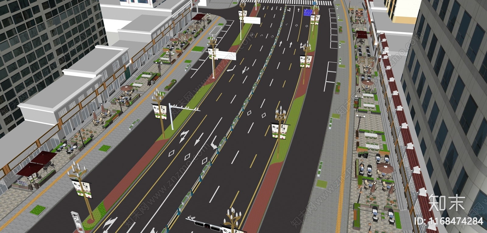 现代商业景观SU模型下载【ID:1168474284】