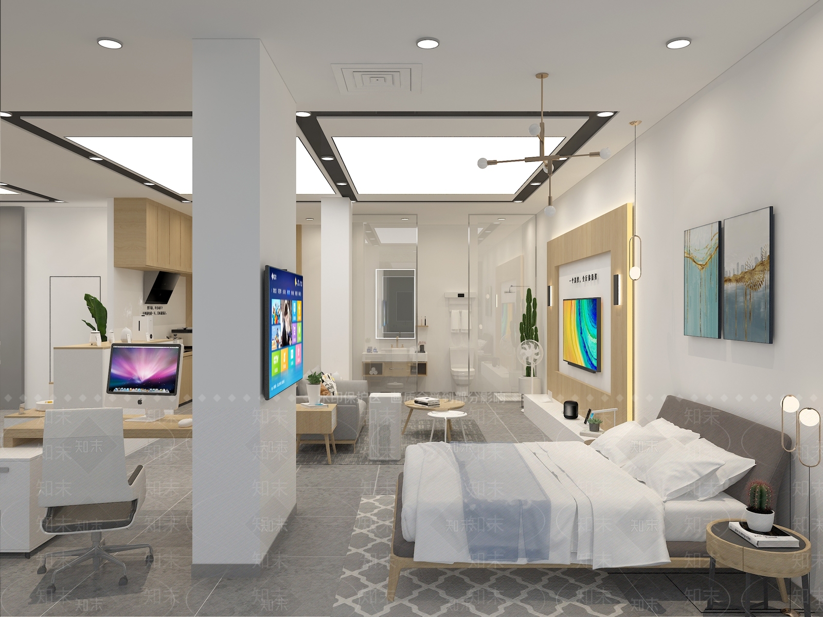 现代其他商业空间3D模型下载【ID:1168481248】