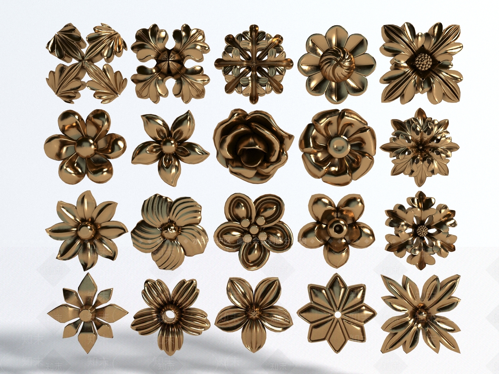 现代欧式雕花3D模型下载【ID:1168481242】