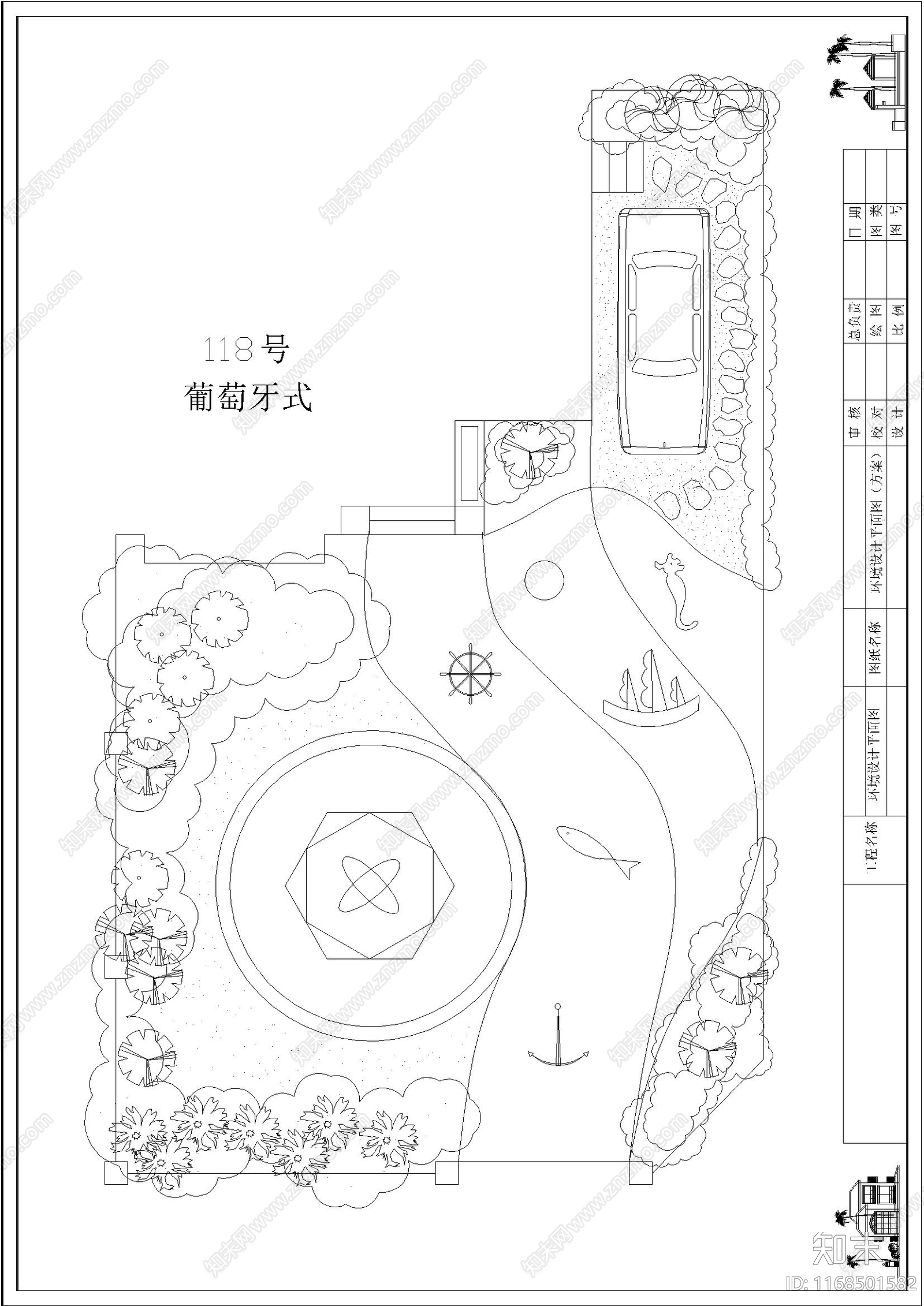 景观平面图cad施工图下载【ID:1168501582】