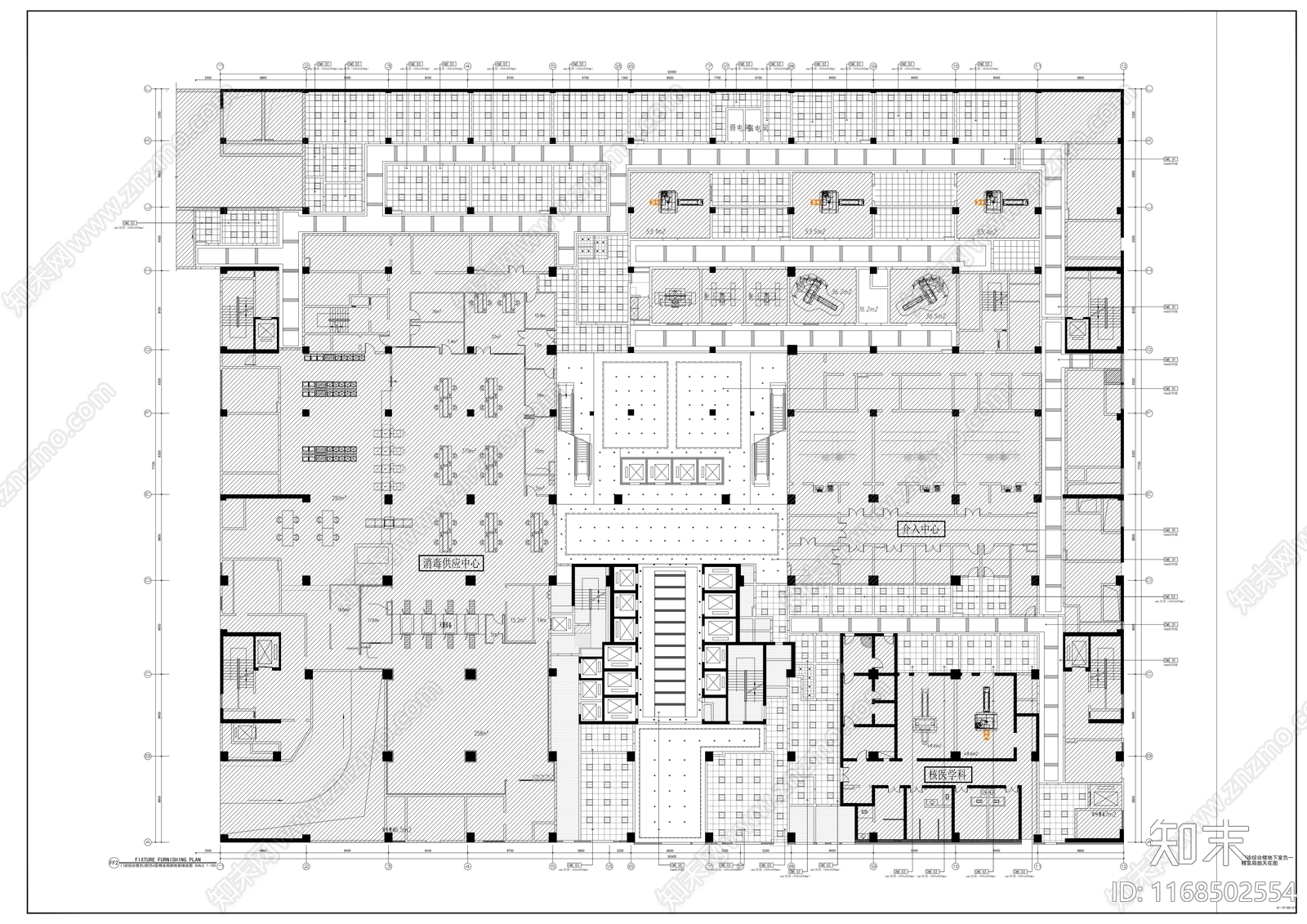 现代医院cad施工图下载【ID:1168502554】
