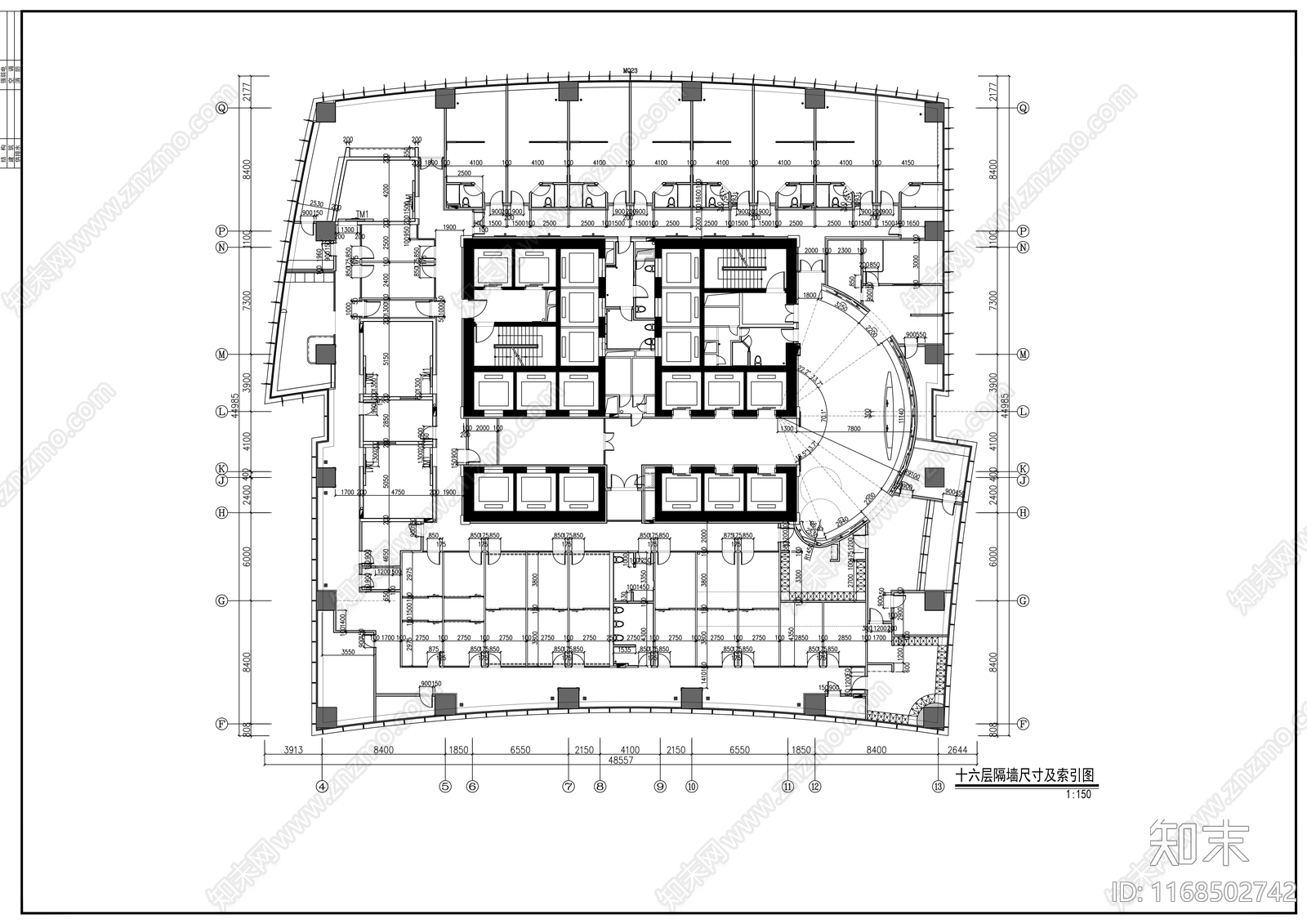 现代医院cad施工图下载【ID:1168502742】