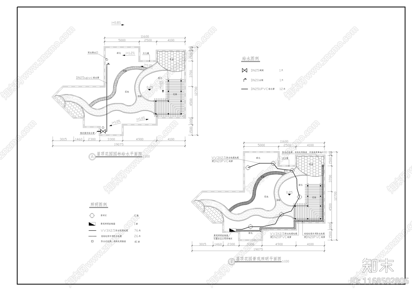 景观平面图cad施工图下载【ID:1168502806】