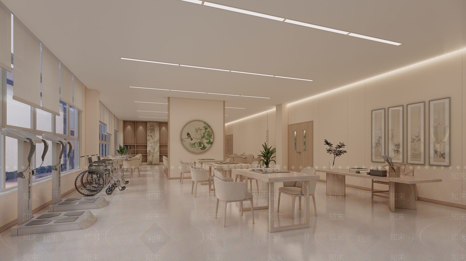 新中式医院SU模型下载【ID:1168603966】