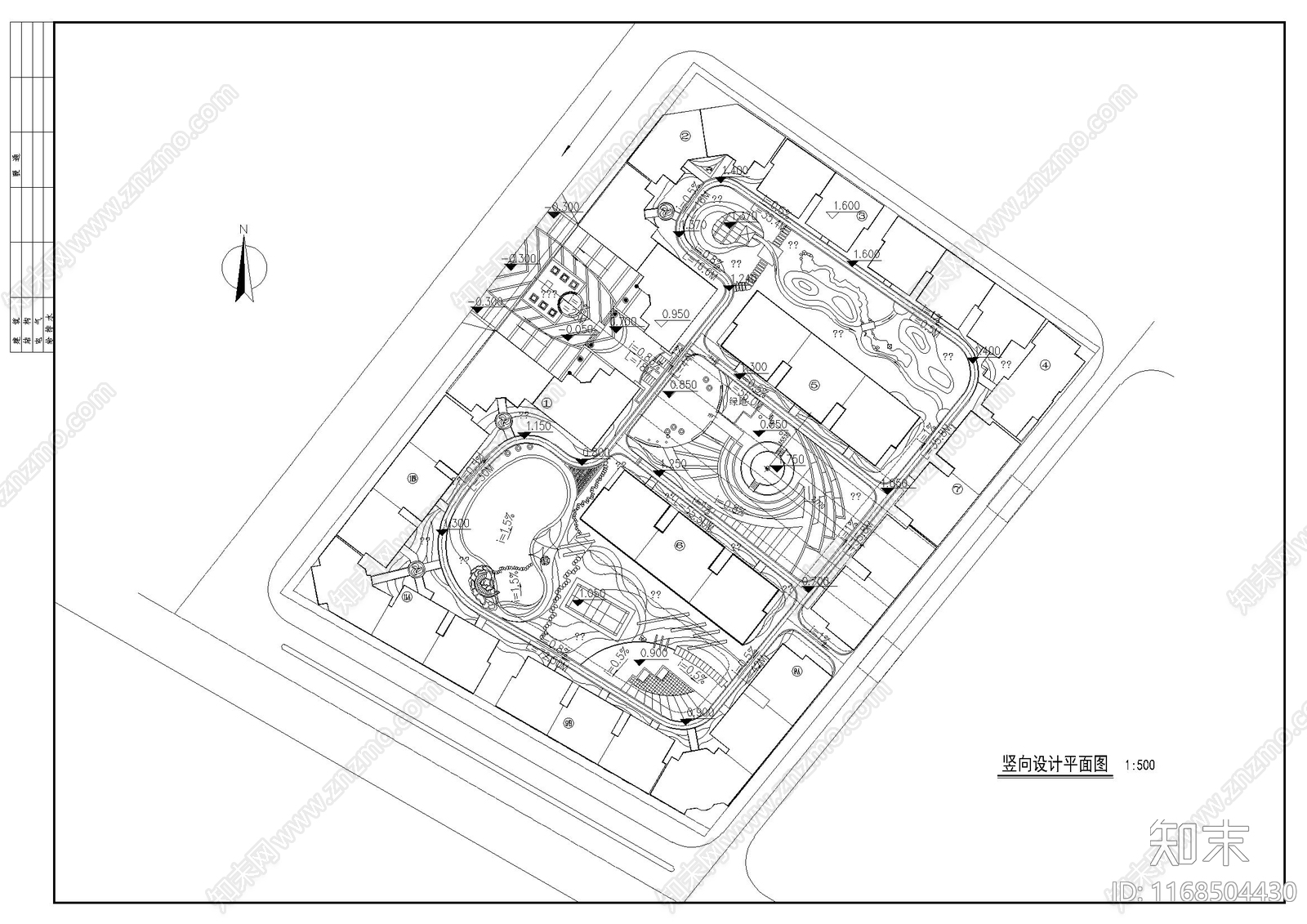 公园景观cad施工图下载【ID:1168504430】