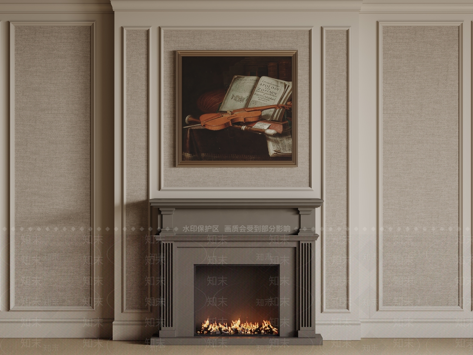 护墙板3D模型下载【ID:1168506658】
