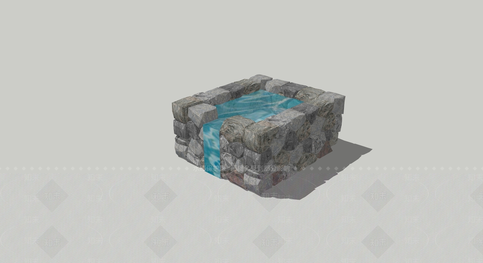 新中式中式庭院小品SU模型下载【ID:1168506071】