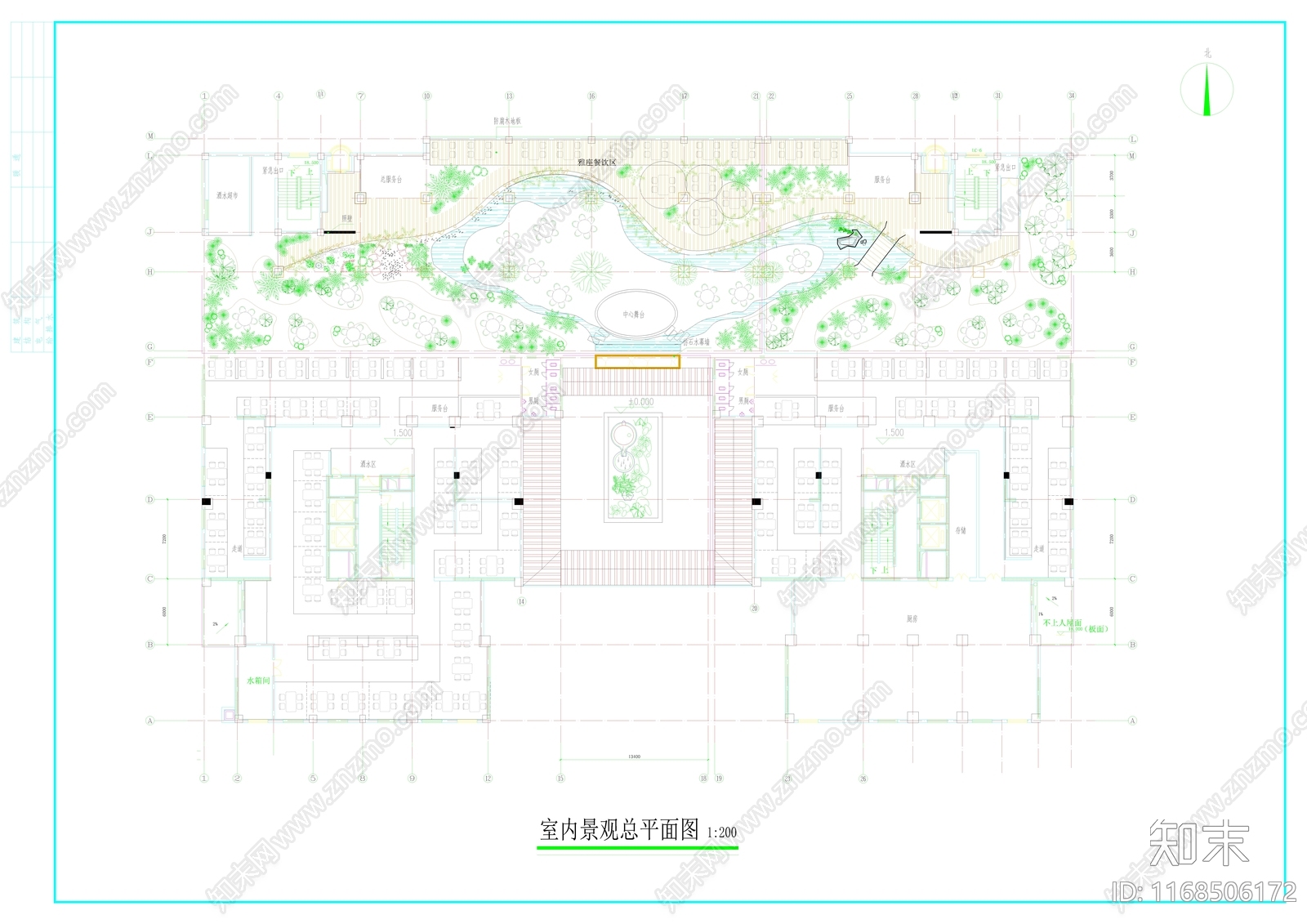 景观平面图cad施工图下载【ID:1168506172】