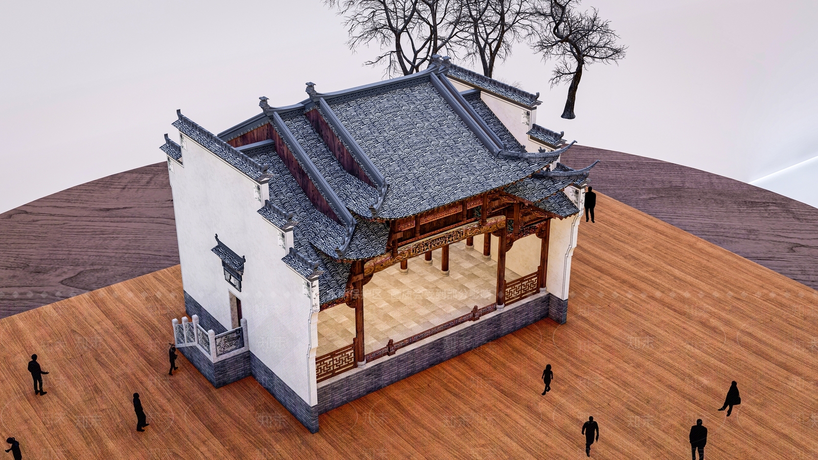 古建筑SU模型精品下载_SketchUp模型_知末网