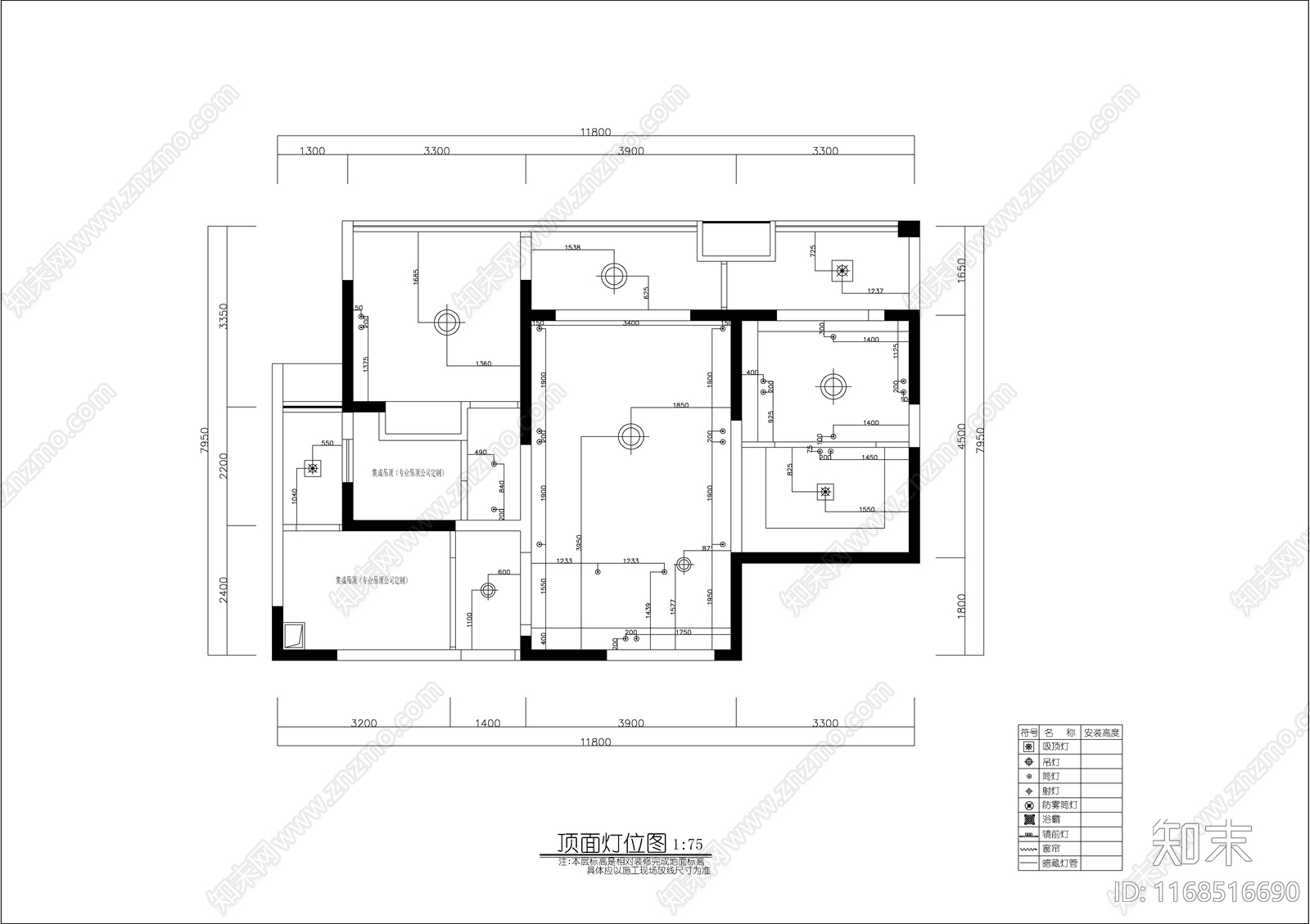 现代轻奢整体家装空间cad施工图下载【ID:1168516690】