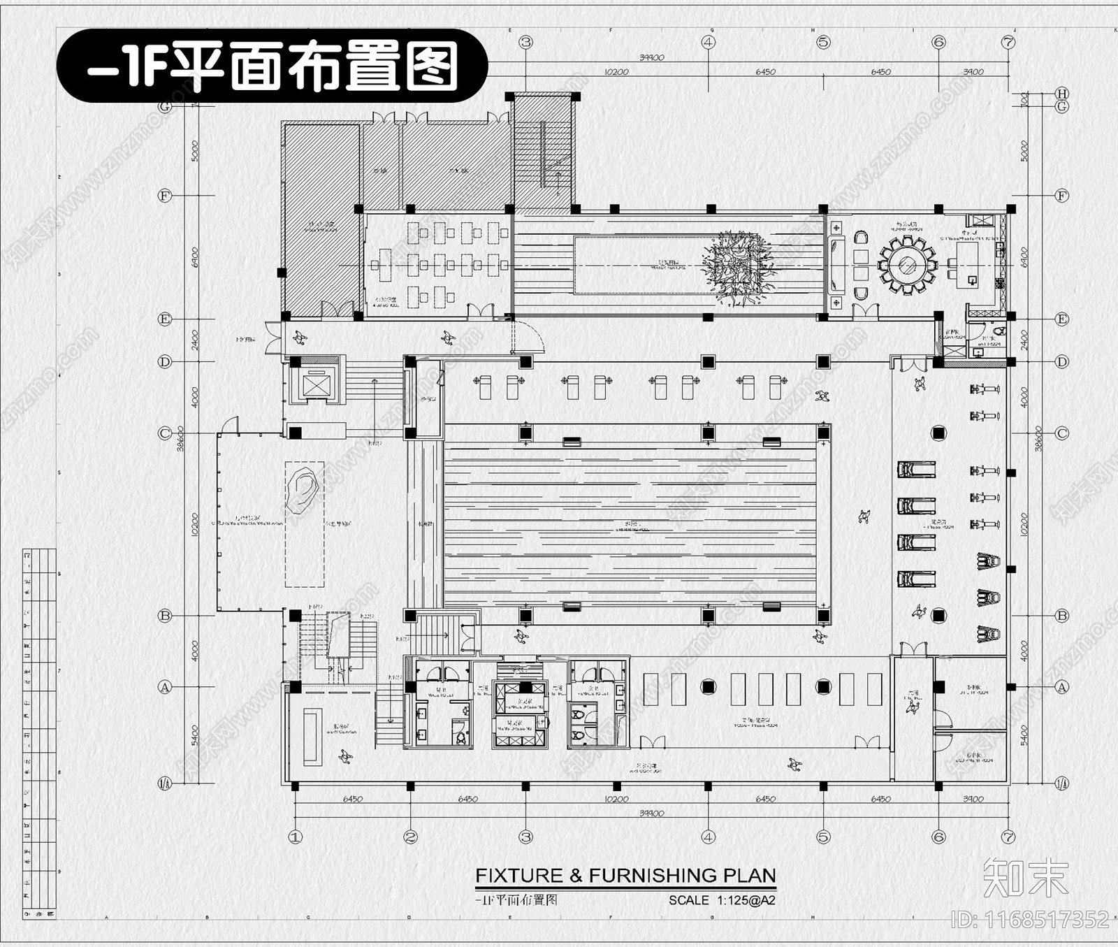 现代售楼处cad施工图下载【ID:1168517352】
