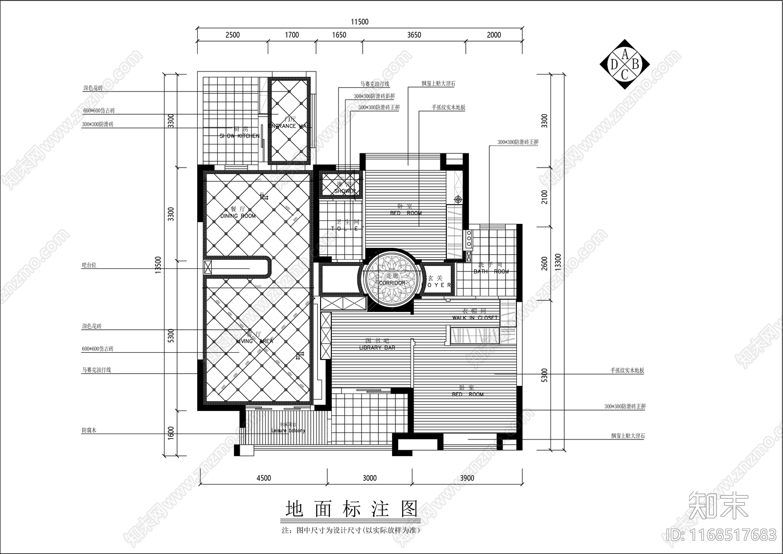 法式欧式整体家装空间cad施工图下载【ID:1168517683】