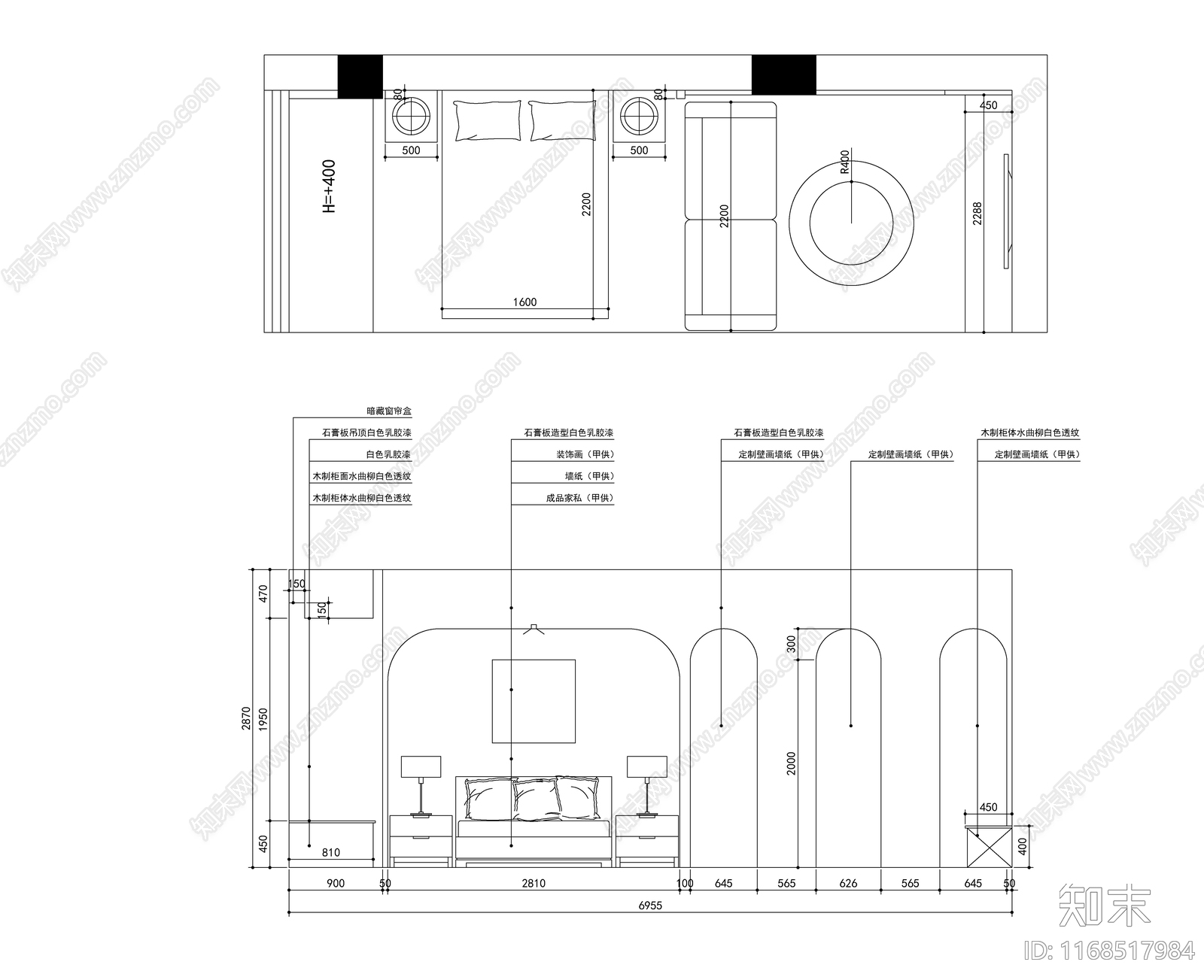 美式欧式整体家装空间cad施工图下载【ID:1168517984】