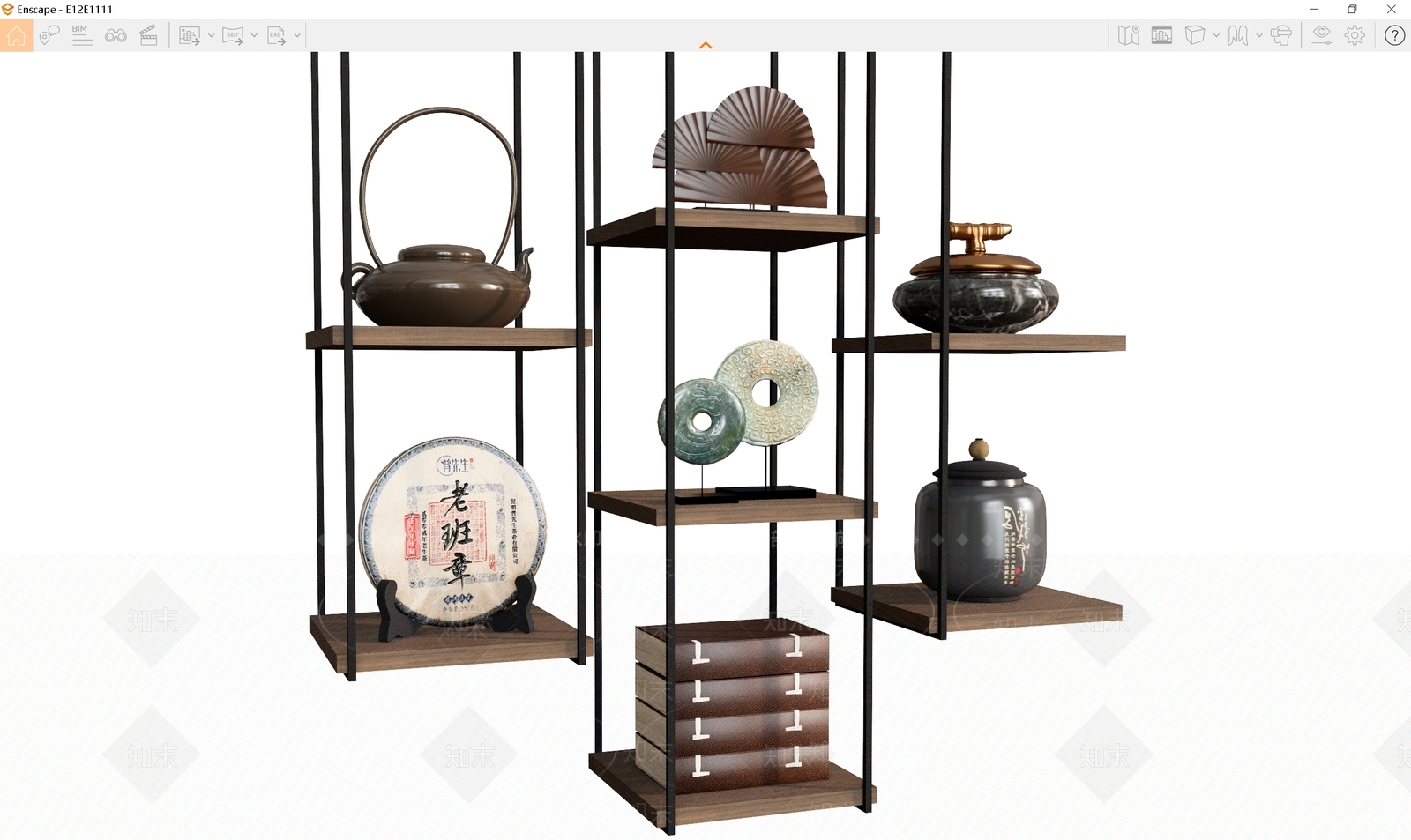 茶具SU模型下载【ID:1168521907】