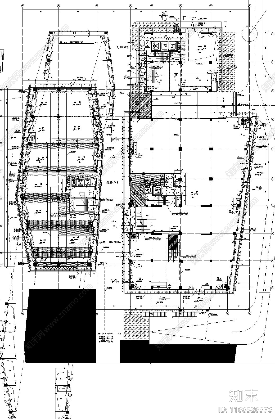 现代新中式商业街cad施工图下载【ID:1168526376】