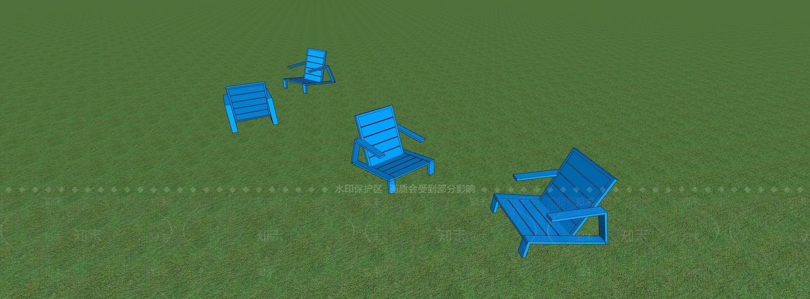 现代户外椅SU模型下载【ID:1168528096】