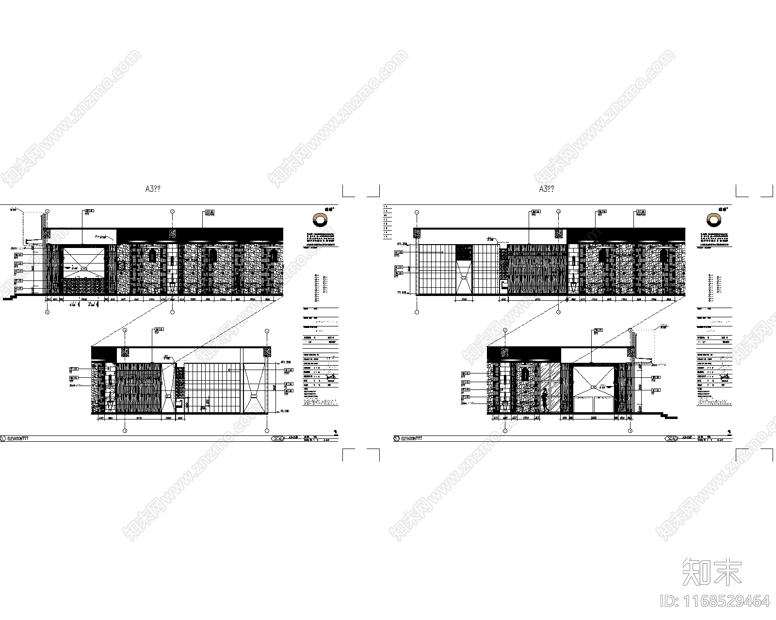 现代新中式快餐店cad施工图下载【ID:1168529464】