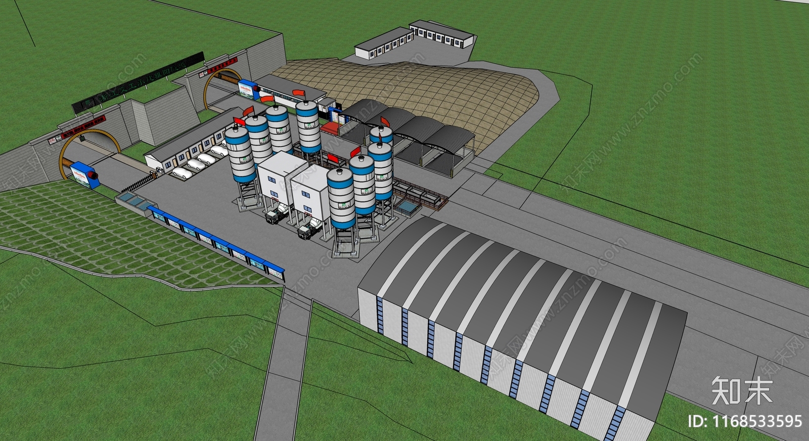 现代其他工业建筑SU模型下载【ID:1168533595】