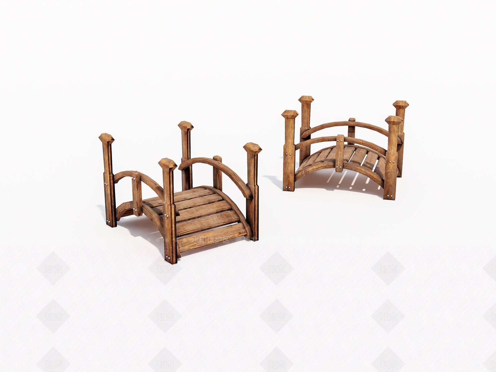 现代景观桥SU模型下载【ID:1168533991】