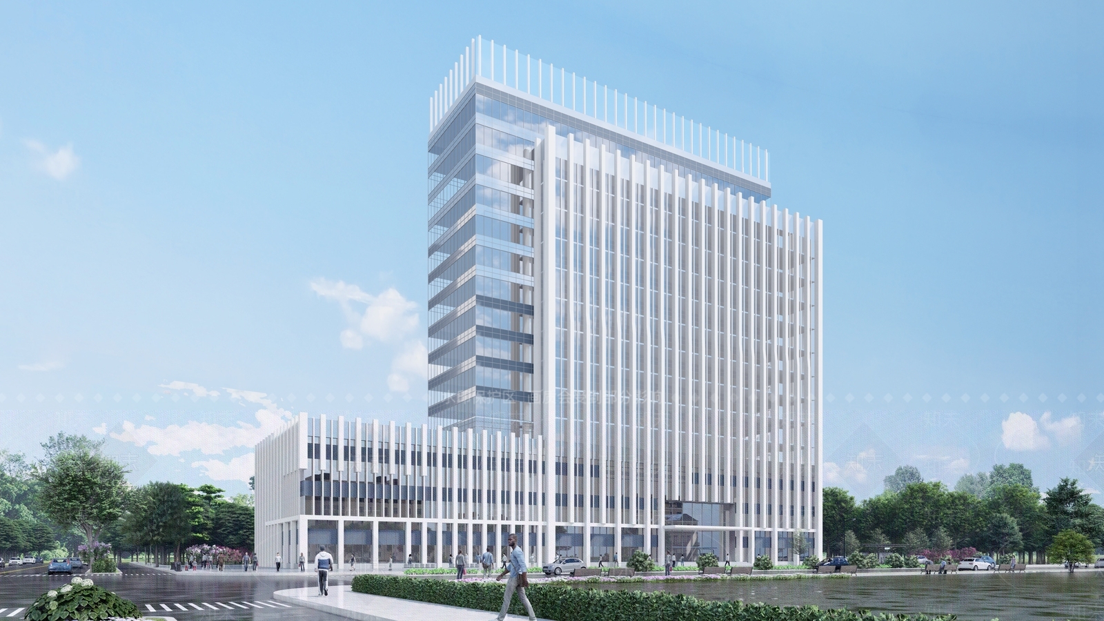 现代办公楼SU模型下载【ID:1168540401】
