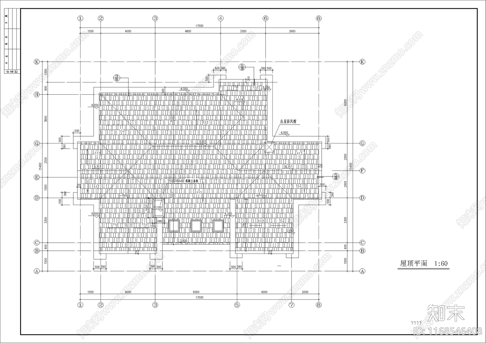 美式欧式别墅建筑cad施工图下载【ID:1168546408】