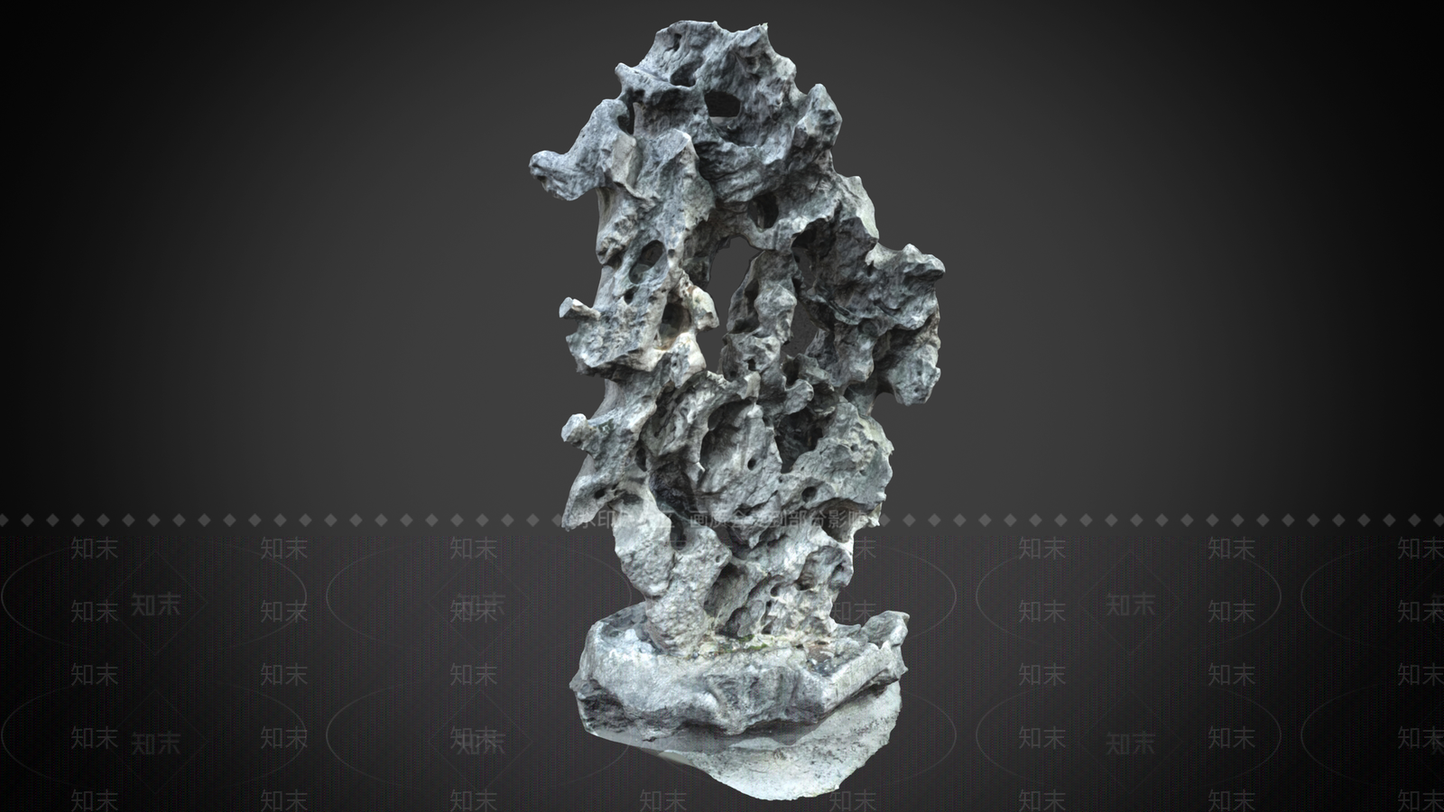 现代中式假山水景3D模型下载【ID:1168550885】