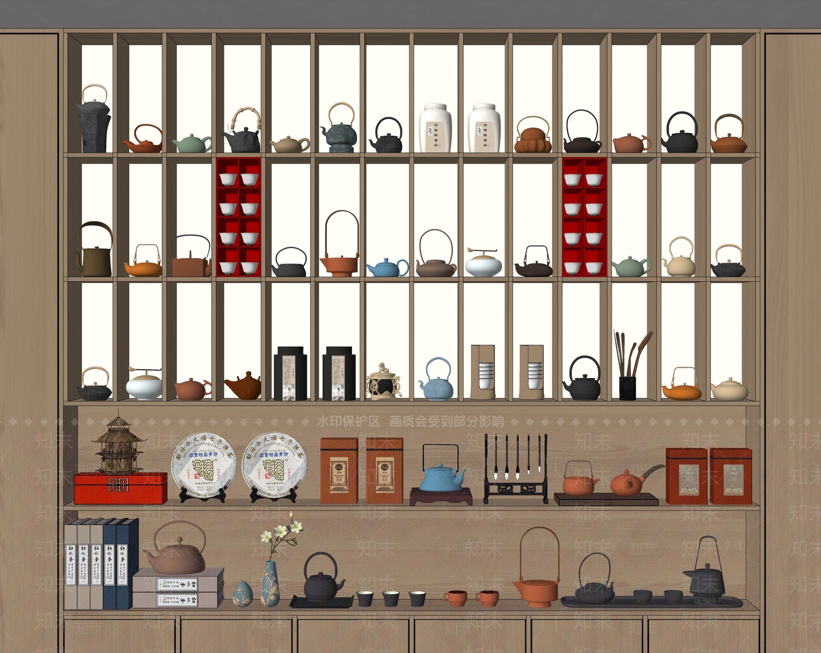 茶具SU模型下载【ID:1168555827】