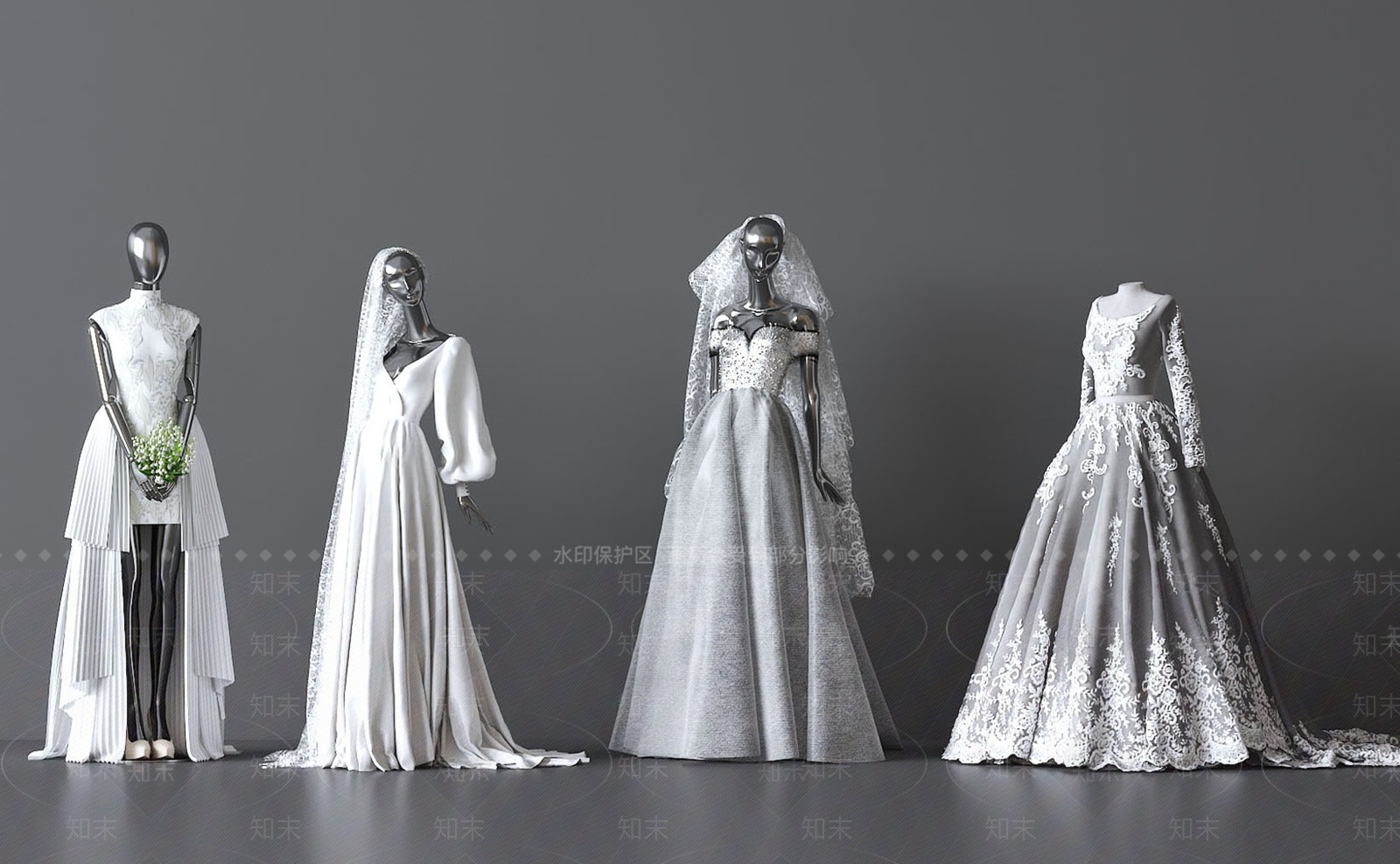 现代婚纱摄影店SU模型下载【ID:1168597646】
