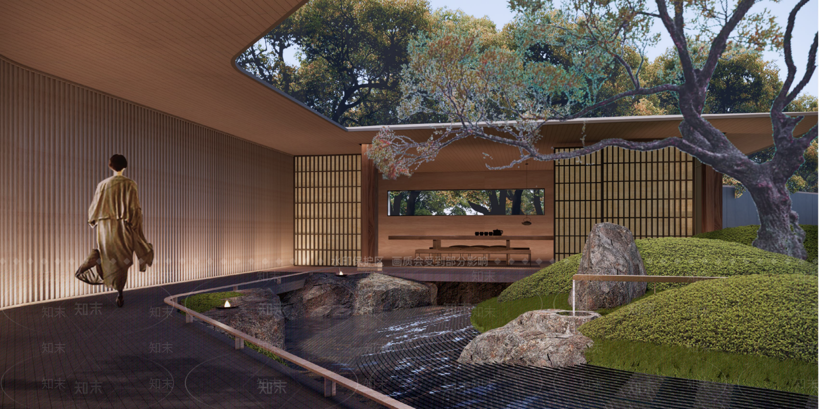 中式侘寂亭子SU模型下载【ID:1168561801】