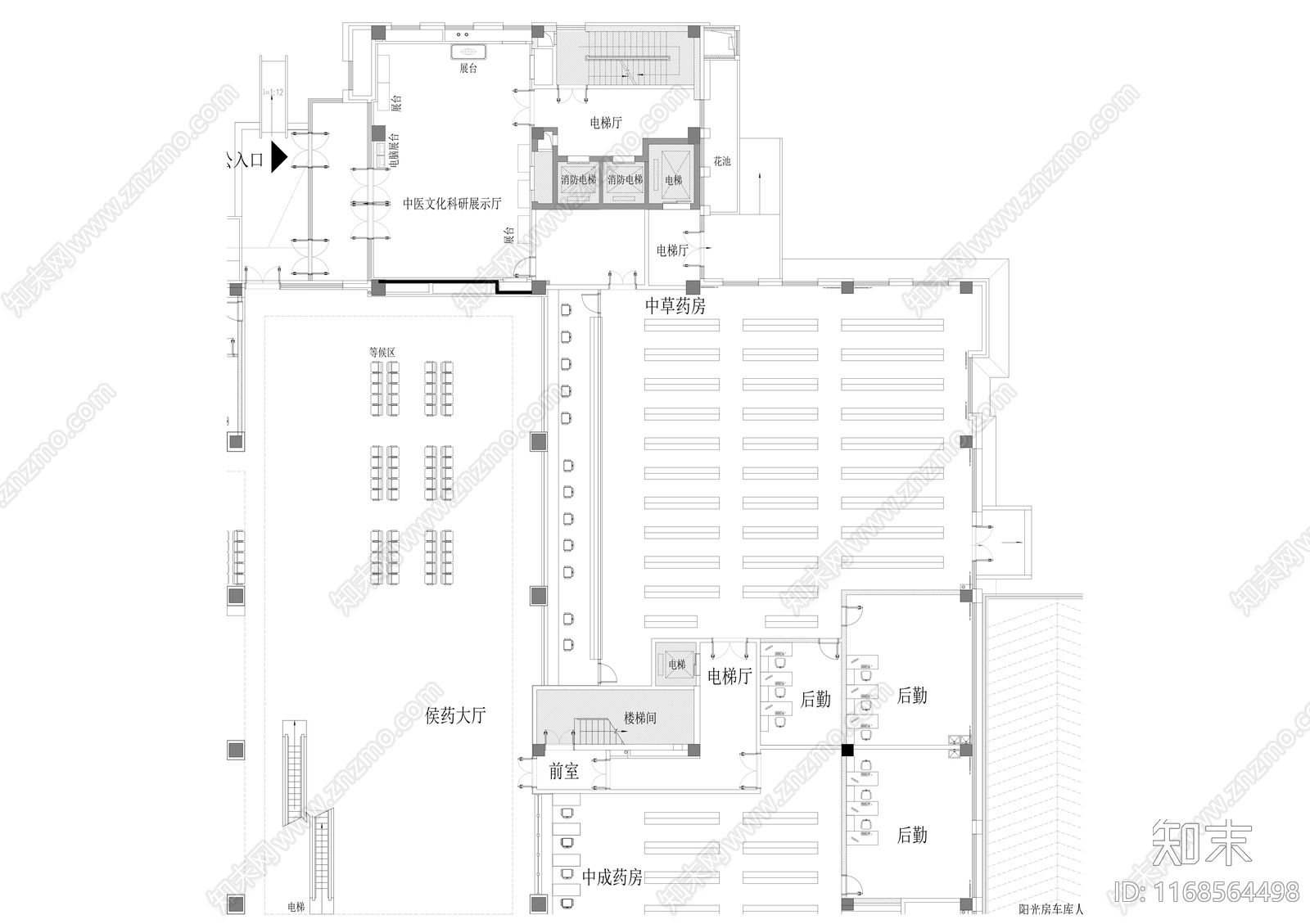 现代医院cad施工图下载【ID:1168564498】