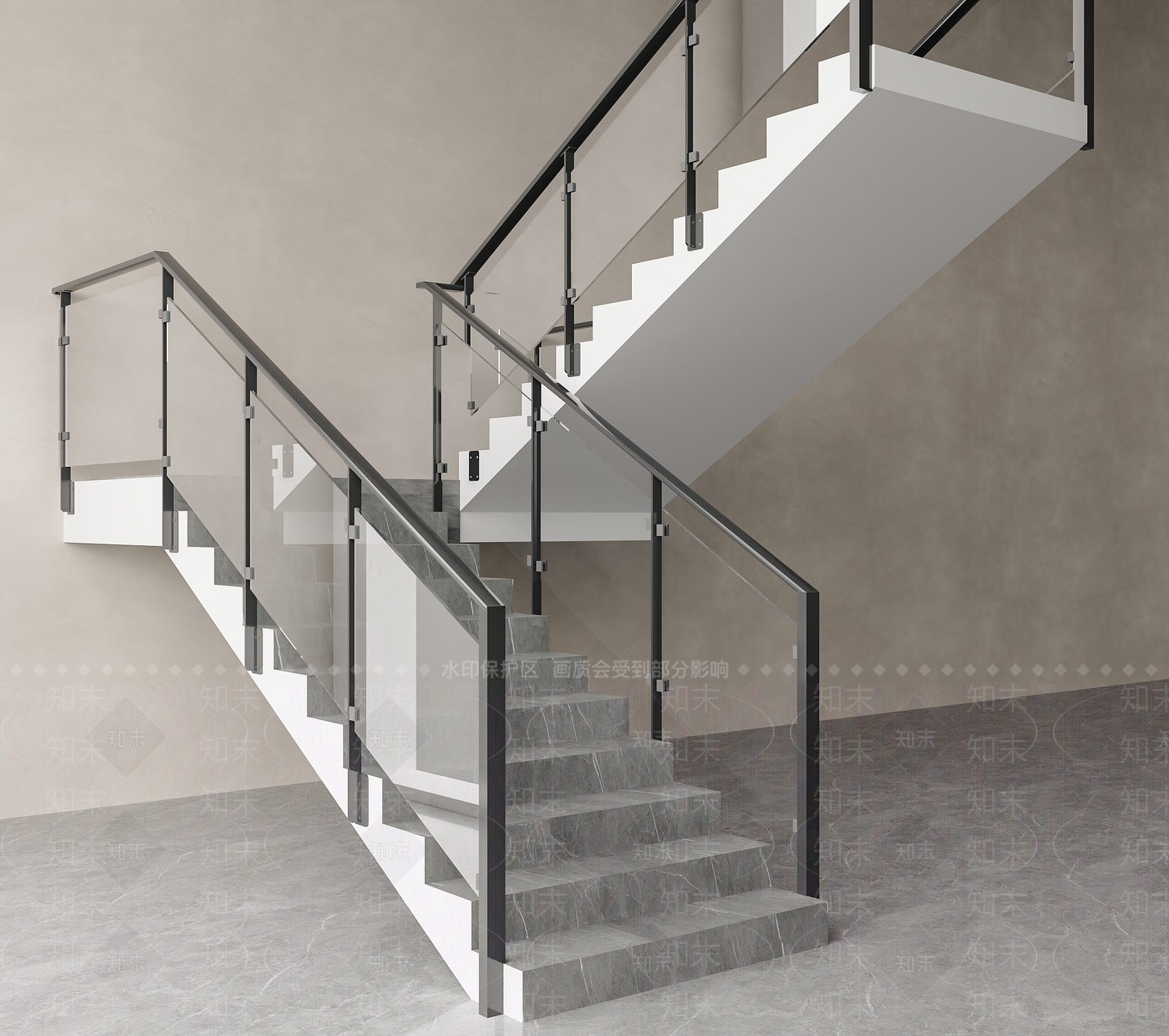 现代简约楼梯3D模型下载【ID:1168580115】