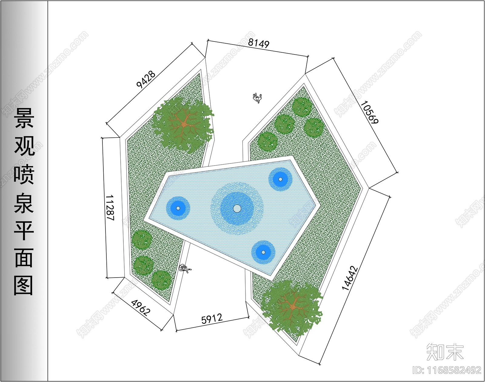 现代水景施工图下载【ID:1168582492】